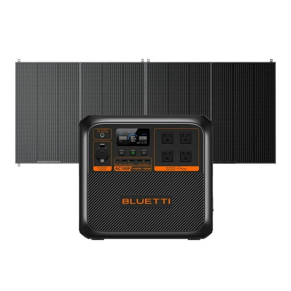 BLUETTI Premium Series AC180P Portable Power Station and PV350 Solar Panel