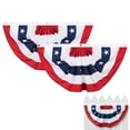 thumbnail image 1 of piezas de decoraciones patrióticas, banderas plisadas del 4 de julio, banderines estadounidenses, bandera de estrellas y rayas, bandera para el Día de la Independencia, Día Conmemorativo y Día del, 1 of 8