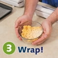2 Pack Easy to Use Food Wrap DispenserJust Pull Press Cut and Wrap