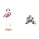 thumbnail image 1 of Estatua de flamenco de resina, escultura, figura decorativa de ave para jardín, adorno único de artesanía animal con patrón en relieve, ideal para reg, 1 of 8