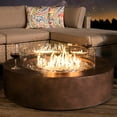 thumbnail image 5 of COSIEST MGO Outdoor Propane Fire Pit Table with Wind Guard, Transparent Gray Fire Glass, Waterproof Cover for Garden, Backyard, 5 of 8