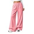 thumbnail image 6 of Dresfit Baggy Sweatpants Women Wide Leg Barrel Sweat Pants Winter Fall Drawstring Elastic Waist Trousers Solid Color Lightweight Workout Joggers M, 6 of 8
