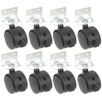 MIPCASE 8pcs Office Chair Caster Wheels Furniture Universal Wheel Black Smooth Movement