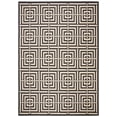 thumbnail image 2 of Safavieh Courtyard Ariana Geometric Indoor/Outdoor Area Rug, Black/Bone, 9' x 12', 2 of 13
