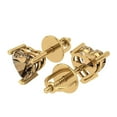 thumbnail image 2 of Clara Pucci 1.5Ct Champagne Heart Cut VVS1 Screw Back Stud 14k Solid hypoallergenic Gold Designer Earrings For April, 2 of 7