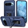 thumbnail image 1 of Funda para GANGXUN Google Pixel 9 - Soporte metálico, Función magnética, Azul, 1 of 5