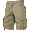 thumbnail image 2 of SOOMLON Mens Cargo Shorts 2023 Summer Men Lightweight Baggy Camping Travel Shorts Pocket Bohemian Shorts Work Shorts Mid Waist Sports Shorts Yellow XL, 2 of 5