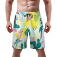 thumbnail image 1 of NICKSUN Men's Swim Trunks, Cute Print Quick Dry Summer Board Beach Shorts with Mesh Lining and Pockets, 1 of 6