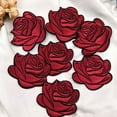 thumbnail image 6 of Zhaomeidaxi 8PCS Rose Flowers Patches Floral Cloth Paste Embroidered Sewing On Patch Ornaments for Clothes Sewing Fabric Applique Accessory DIY Craft, 6 of 6