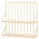 thumbnail image 1 of Estante De Almacenamiento De Doble Capa Estante De Almacenamiento Montado En La Pared Con Lado De Triángulo Oblicuo Para Dormitorio Baño Sala De Estar Minnieouse HA014203-00, 1 of 7