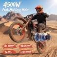 thumbnail image 2 of X1 Spark Electric Dirt Bike for Adults 50 mph 4500W Peak E-Bike up to 60 Mile Range, 60V 28.8AH Battery Fat Tire Full Suspension Ebikes with 17"/14" Wheel, off Road Mountain E Bike, UL2849 by SGS, 2 of 7