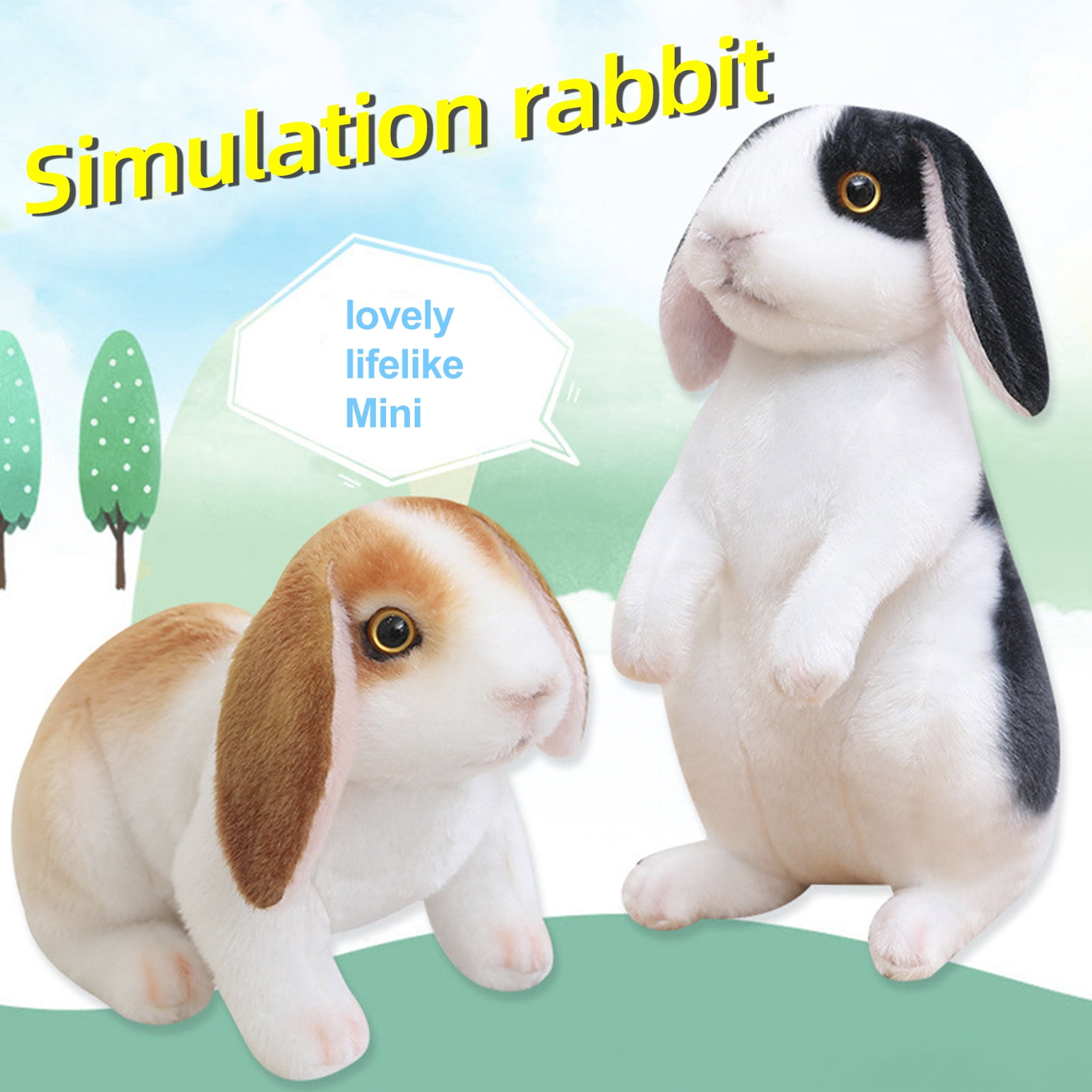 Fridja 3D Simulation Rabbit Doll Bunny Plush Toy Senegal