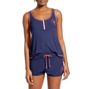 U.S. Polo Assn. Women's 2pc Ribbed Knit Tank and Short Lounge Pajama Set