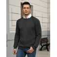 thumbnail image 5 of COOFANDY Men Crewneck Pullover Sweater Business Casual Sweater Lightweight Knit Sweater, 5 of 10