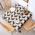 thumbnail image 2 of Cute Dachshund Square Tablecloth,Waterproof Square Table Cover,Wipeable Spillproof Washable Table Cover for Home Kitchen Party Decor 60"x60"(152x152cm), 2 of 6