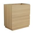 thumbnail image 5 of 30" Bathroom Vanities without Sink, Modern Undermount Bathroom Sink Cabinet with Double drawer, Freestanding Bathroom Sink Cabinet,Engineering wood,Oak, 5 of 6