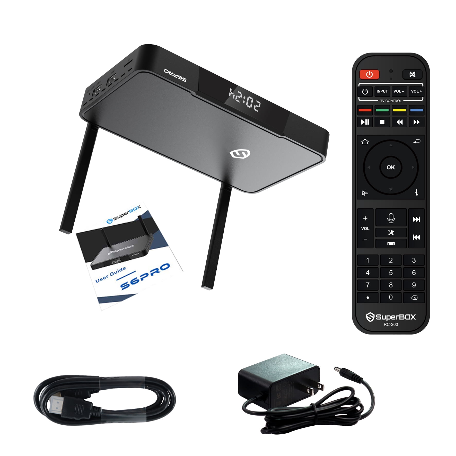 Super-S-6 PRO/S6P-RO 6K Ultra HD Output 4GB+32GB Home Entertainment Receiver with 7-Day Time Shift