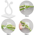 thumbnail image 2 of EcoNesxp clips Auto-Adhésifs pour Fixations Murales Vert et Blanc, 2 of 5