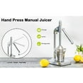 thumbnail image 6 of Cast Iron Juicer Hand Press, 2025 New Manual Juicer Stainless Steel Lemon Squeezer, Heavy Duty Countertop Squeezer for Fresh Orange Juice, Green, 6 of 6