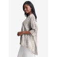 thumbnail image 3 of Jessica London Women's Plus Size Hi-Low Linen Tunic, 3 of 6