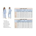 thumbnail image 5 of GLOBAL Women's 100% Cotton Flannel Pajama Set - Cozy Winter 2-Piece Loungewear with Button-Down Top & Pants, Size S-3XL, 5 of 7