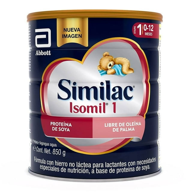 Fórmula con hierro no láctea para lactantes Similac Isomil etapa 1 de 0 a 12 meses 850 g