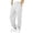White, variant on Boys' Baggy Sweatpants Straight Leg Cinch Bottom Casual Pants Elastic Waist Athletic Joggers Sweat Pants with Pockets(Pink,9-10 Years)