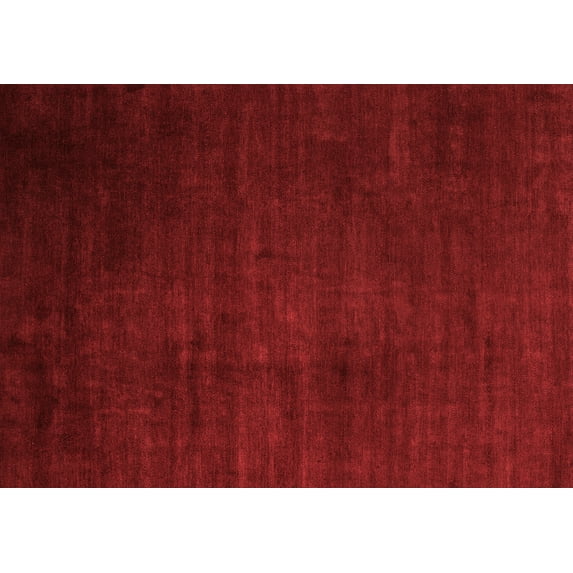Ahgly Company Indoor Rectangle Abstract Red Modern Area Rugs, 3' x 5'
