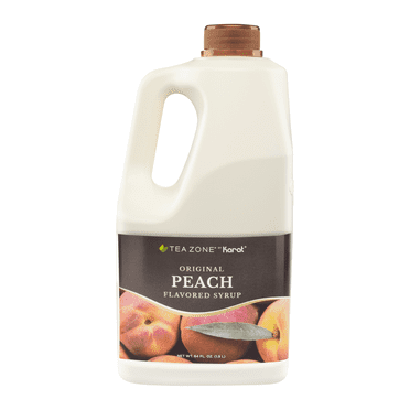 Tea Zone PEACH Concentrated Real Fruit Juice Syrup 64 Fl. Oz.