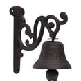 thumbnail image 6 of Miumaeov Cast Iron Hanging Bell Outdoor Wall Mounted Metal Door Bell for Farm House Outside Decorative Accent Bells, 6 of 13