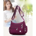thumbnail image 5 of Bolso de tela para mujer, bolso de hombro, bolso de tela de nailon impermeable para mujer, bolso diagonal de hombro japonés y coreano, bolso casual para mamá, 5 of 5