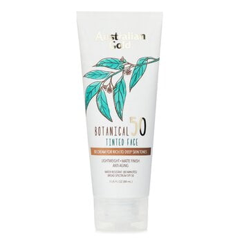 Crema solar BB Cream Australian Gold SPF 50 para rostro teñido