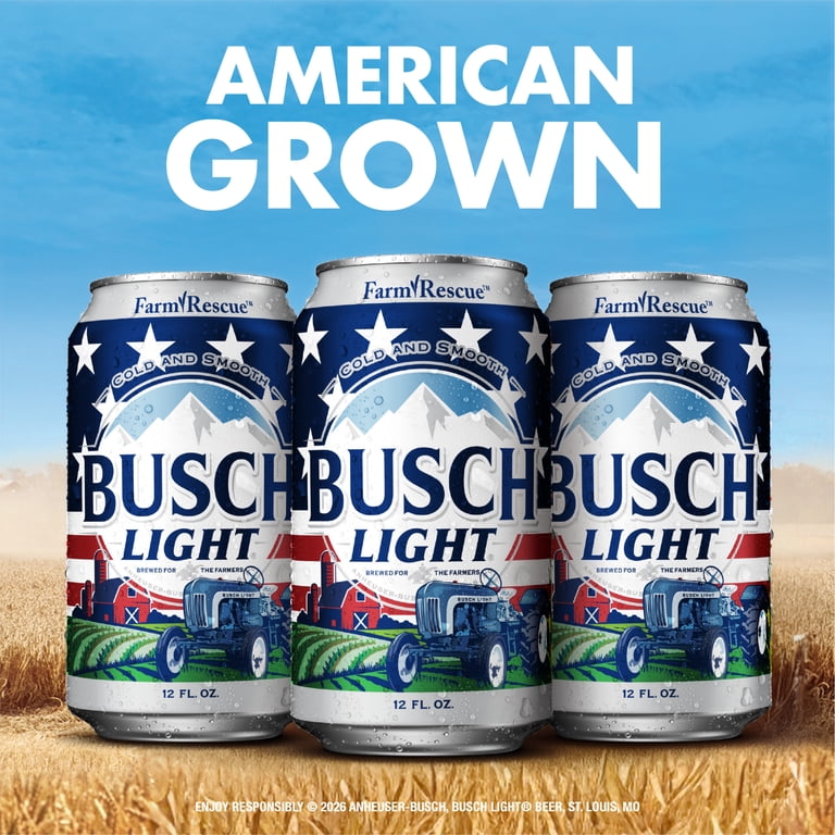 Hubbishハビッシュ☆コージーラグランセット Busch Light American Light Lager Beer 30 Pack 12 fl oz Aluminum