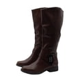 thumbnail image 4 of Style & Co. Womens Marliee Wide Calf Faux Leather Motorcycle Boots, 4 of 7