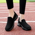 thumbnail image 4 of YOURDIARY Slip on Shoes for Women Breathable Walking Sneakers Black Pink 7, 4 of 9