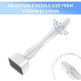 thumbnail image 2 of Adjustable Derma Stamp 140 0.25mm~3mm Professional Titanium Needle Micro Needles Skin Stamp Dermapen for Hair Beard Growth Wrinkles Acne Stretch Marks, 2 of 5