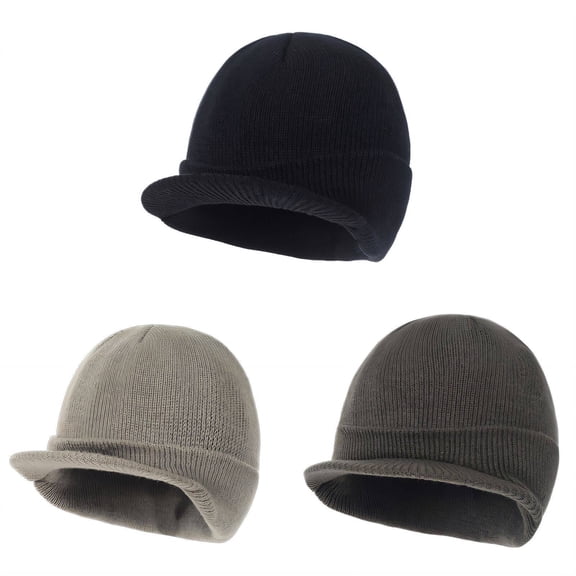 TELOLY 2026 New 3Pcs Windproof Cold-Resistant Hats - Double Warmth Beanie/Toboggans for Men U0026 Women, Combination Style1