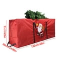 thumbnail image 4 of EWASWON Christmas Large Waterproof Christmas Tree Storage Bag - 48 Inch Red Fabric for Artificial Xmas Trees, Space-Saving for Garage/Attic, 4 of 5
