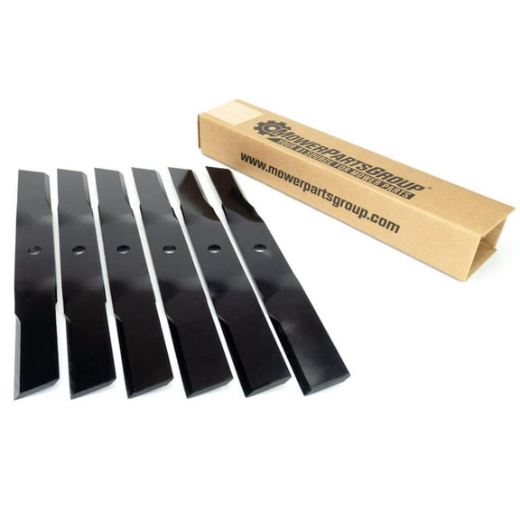(6) Blades Fit Exmark, Ferris, Scag & Toro 52" and 54" 1521227, 5021227, D18037