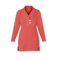 thumbnail image 2 of Roaman's Women's Plus Size Knit Thermal Shawl Collar Top – Long Sleeve, 2 of 3