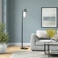thumbnail image 5 of Evelyn&Zoe Shiloh 68" Tall Floor Lamp with Glass Shade, Blackened Bronze/White Milk, 5 of 7