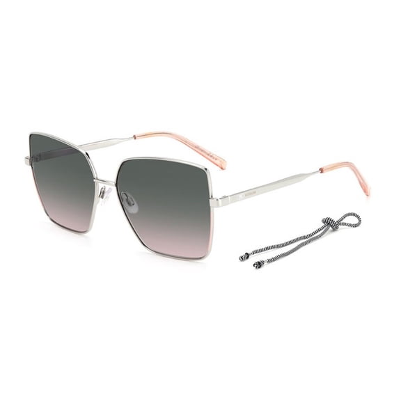 M Missoni MMI 0101/S 03YZJP 59mm Square Sunglasses Women's Palladium/Pink