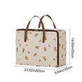 thumbnail image 3 of Hometravel Extra Large Storage Tote Bag, Durable Zippered Carrier for Clothes and Blankets, Reinforced Handle Bag for Travel, Home Organization for Seasonal Items, 3 of 7