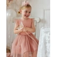 thumbnail image 4 of Oudiya Toddler Tutu Dress Little Girls Summer Tulle Backless Party Birthday Cotton Dresses 2-6Y, 4 of 7