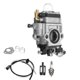 thumbnail image 2 of Motorcycle Carb Carburetor 15mm 2 Stroke Carburetor For 43cc 47cc 49cc 50cc 52cc Scooter Atv Dirt, 2 of 5