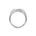 thumbnail image 2 of FB Jewels 10kt White Gold Mens Round Diamond Band Ring 1/2 Cttw Size 9, 2 of 2
