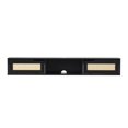 thumbnail image 2 of Pemberly Row 58" Floating Wood TV Stand with Rattan Doors - Black, 2 of 10
