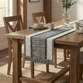 thumbnail image 5 of Table Runner for Kitchen Decor Birthday Decorations, Long Kitchen Runner with Tassel for Kitchen and Dining Table Decoration Black 11.8x70.9inch, 5 of 6