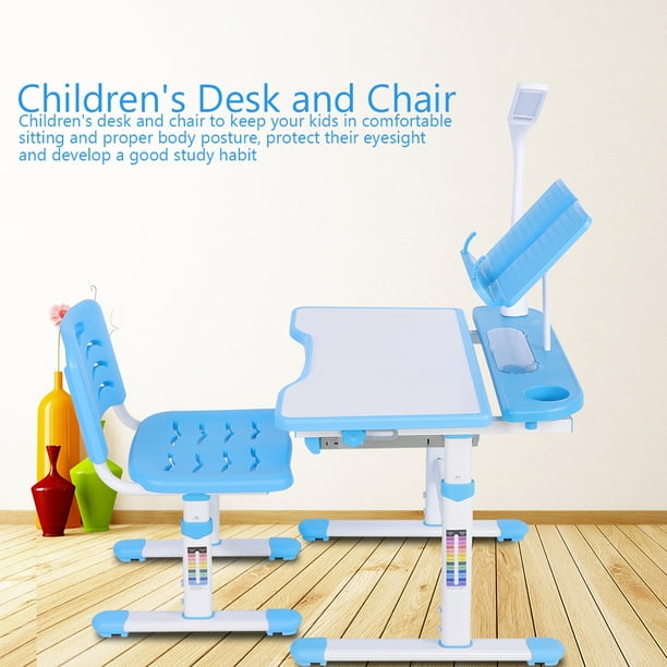 Ejoyous Adjustable Height Children S Desk And Comfortable Chair