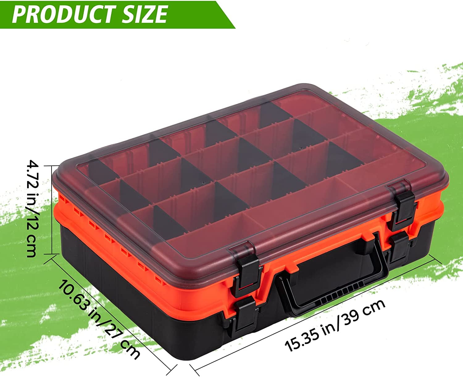 Generic 27*17*26c-m Portable 4 Layers Big Fishing Tackle Box